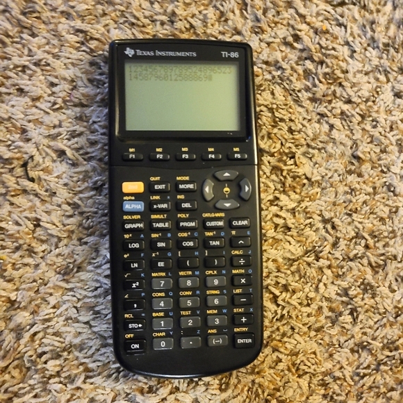 Texas Instruments TI-86 Graphing Calculator, - Picture 1 of 4